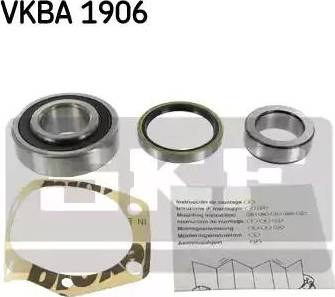 SKF VKBA 1906 - Riteņa rumbas gultņa komplekts autospares.lv