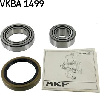 SKF VKBA 1499 - Wheel hub, bearing Kit www.autospares.lv