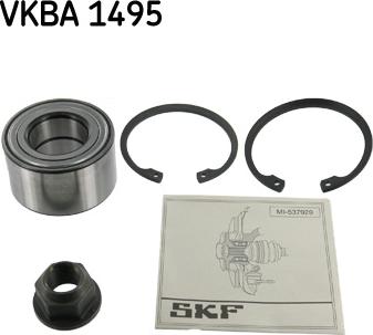 SKF VKBA 1495 - Riteņa rumbas gultņa komplekts www.autospares.lv