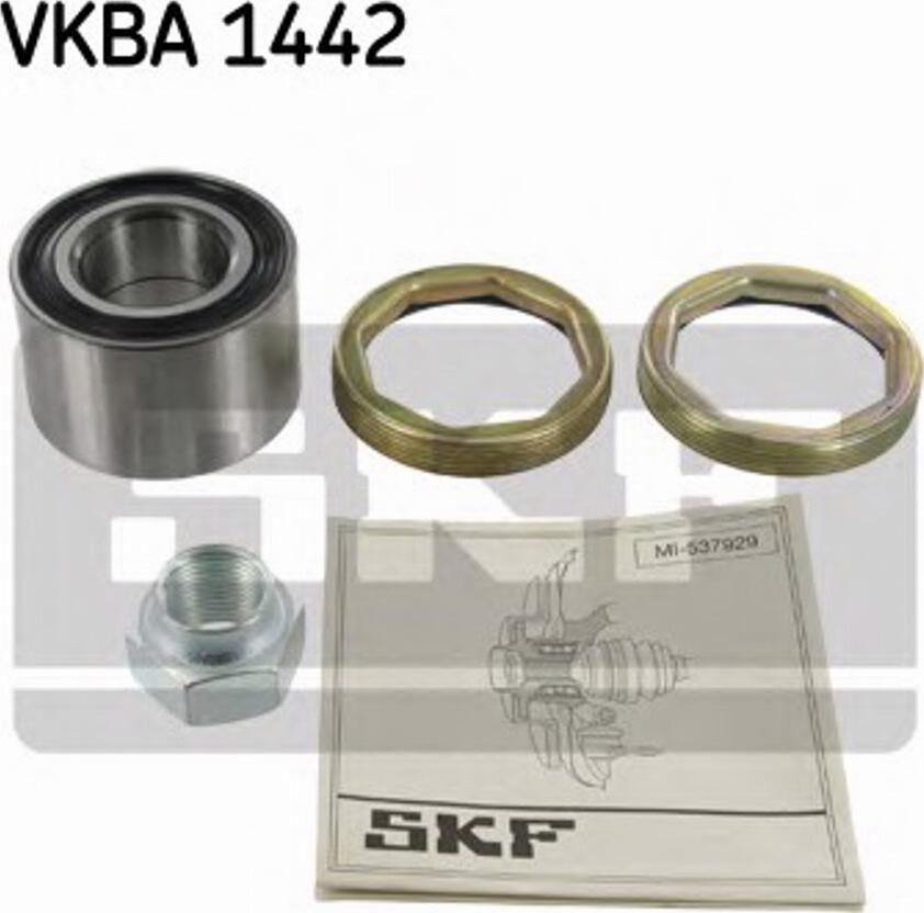 SKF VKBA 1442 - Подшипник ступицы колеса www.autospares.lv