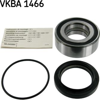 SKF VKBA 1466 - Riteņa rumbas gultņa komplekts www.autospares.lv