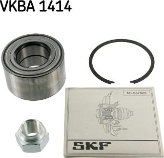 SKF VKBA 1414 - Подшипник ступицы колеса, комплект www.autospares.lv