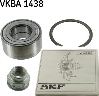 SKF VKBA 1438 - Wheel hub, bearing Kit www.autospares.lv