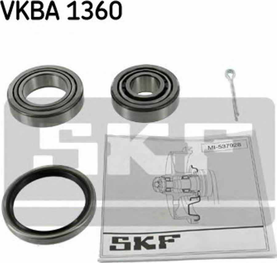 SKF VKBA1360 - Riteņa rumbas gultņa komplekts www.autospares.lv