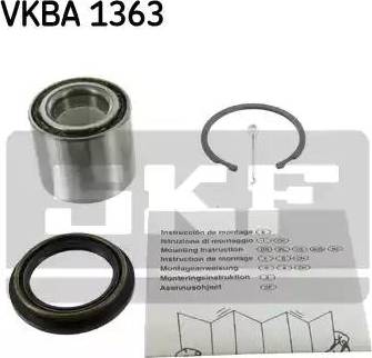 SKF VKBA 1363 - Подшипник ступицы колеса, комплект www.autospares.lv