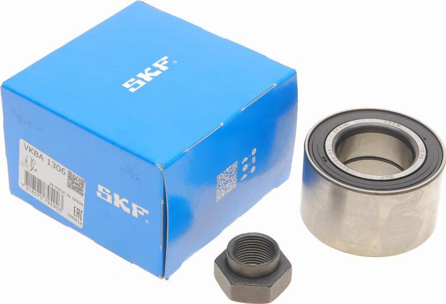 SKF VKBA 1306 - Подшипник ступицы колеса, комплект www.autospares.lv