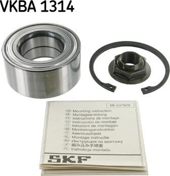 SKF VKBA 1314 - Riteņa rumbas gultņa komplekts www.autospares.lv