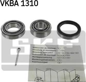 SKF VKBA 1310 - Wheel hub, bearing Kit www.autospares.lv