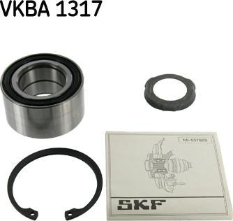 SKF VKBA 1317 - Подшипник ступицы колеса, комплект www.autospares.lv