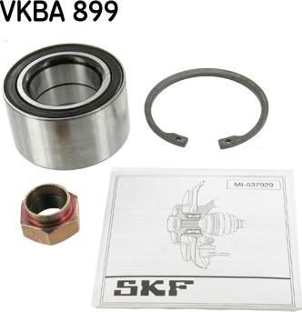 SKF VKBA 899 - Riteņa rumbas gultņa komplekts www.autospares.lv