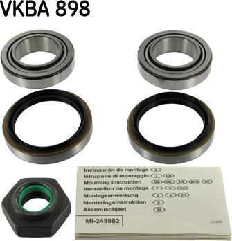 SKF VKBA 898 - Riteņa rumbas gultņa komplekts autospares.lv