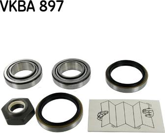 SKF VKBA 897 - Wheel hub, bearing Kit www.autospares.lv