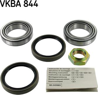 SKF VKBA 844 - Riteņa rumbas gultņa komplekts autospares.lv