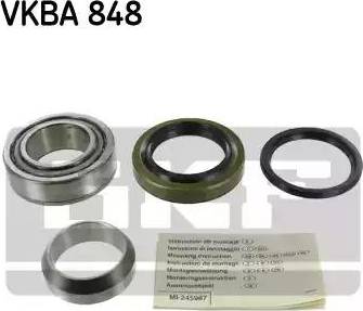 SKF VKBA 848 - Wheel hub, bearing Kit www.autospares.lv