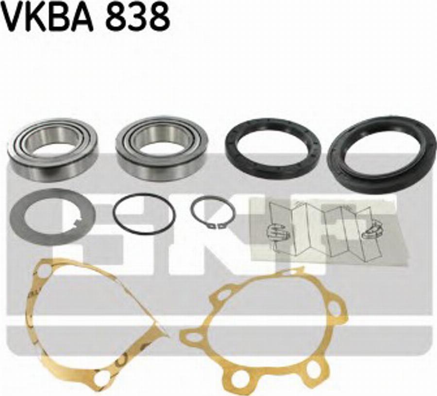 SKF VKBA 838 - Wheel hub, bearing Kit www.autospares.lv