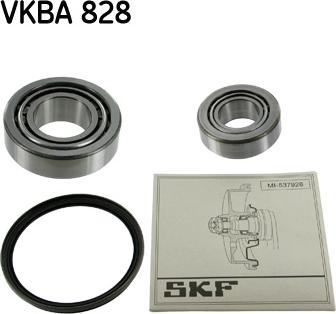 SKF VKBA 828 - Подшипник ступицы колеса, комплект www.autospares.lv