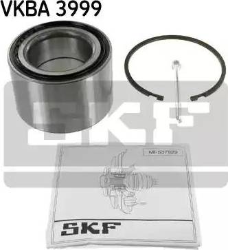 SKF VKBA 3999 - Подшипник ступицы колеса, комплект www.autospares.lv