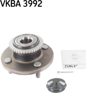 SKF VKBA 3992 - Подшипник ступицы колеса, комплект www.autospares.lv