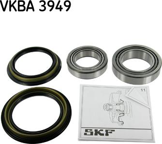 SKF VKBA 3949 - Riteņa rumbas gultņa komplekts autospares.lv