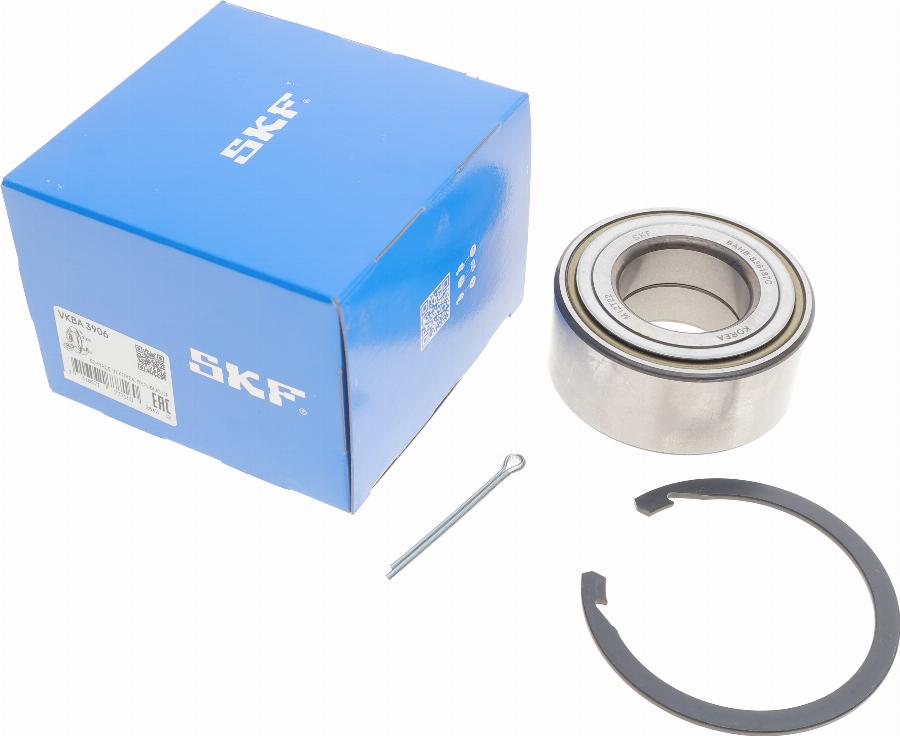 SKF VKBA 3906 - Wheel hub, bearing Kit www.autospares.lv