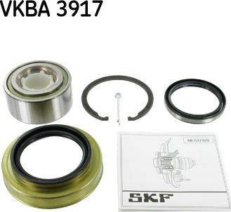 SKF VKBA 3917 - Подшипник ступицы колеса, комплект www.autospares.lv