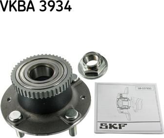 SKF VKBA 3934 - Riteņa rumbas gultņa komplekts autospares.lv