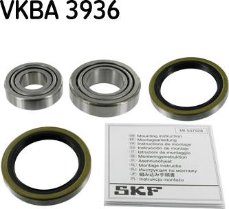 SKF VKBA 3936 - Riteņa rumbas gultņa komplekts autospares.lv