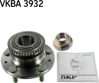 SKF VKBA 3932 - Подшипник ступицы колеса, комплект www.autospares.lv