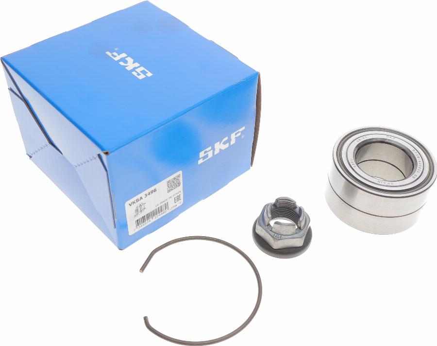 SKF VKBA 3496 - Wheel hub, bearing Kit www.autospares.lv