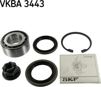 SKF VKBA 3443 - Riteņa rumbas gultņa komplekts www.autospares.lv