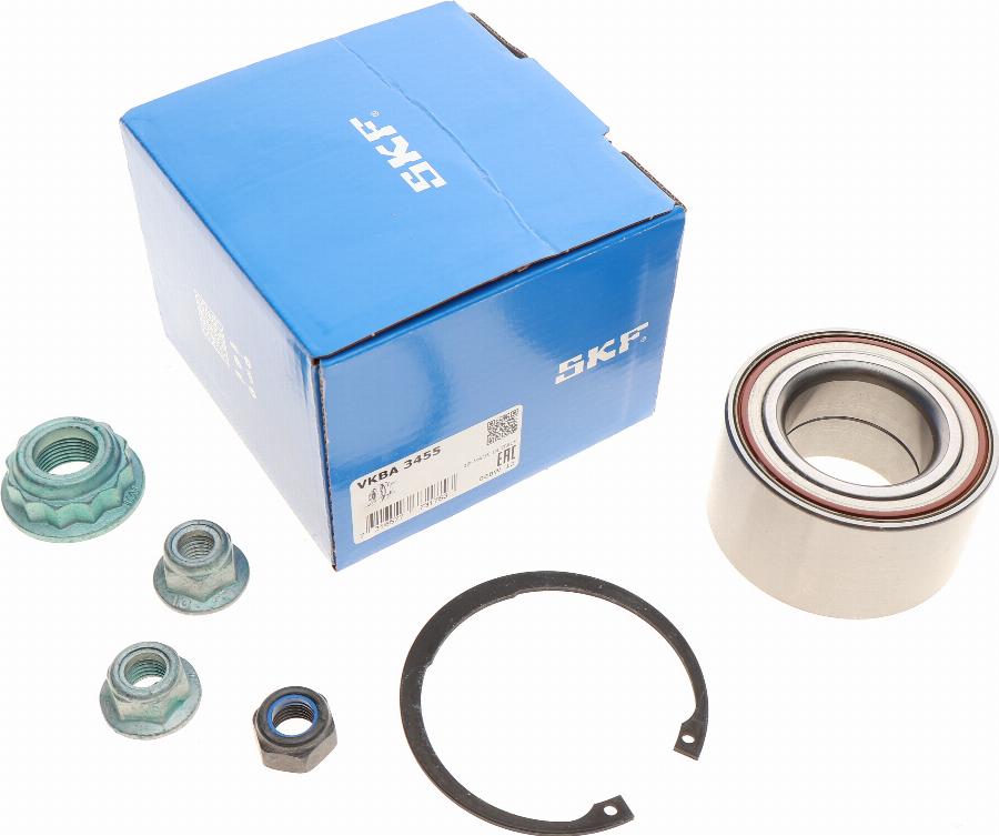 SKF VKBA 3455 - Wheel hub, bearing Kit www.autospares.lv