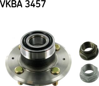 SKF VKBA 3457 - Wheel hub, bearing Kit www.autospares.lv