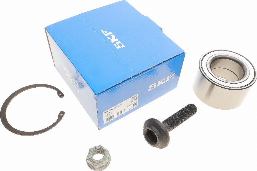 SKF VKBA 3406 - Riteņa rumbas gultņa komplekts www.autospares.lv