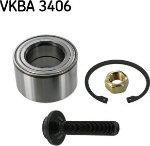 SKF VKBA 3406 - Riteņa rumbas gultņa komplekts www.autospares.lv