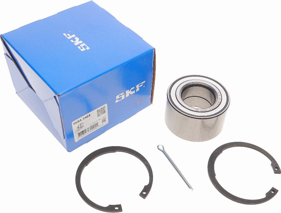 SKF VKBA 3403 - Wheel hub, bearing Kit www.autospares.lv