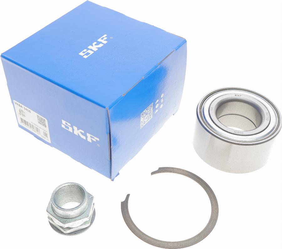 SKF VKBA 3416 - Подшипник ступицы колеса, комплект www.autospares.lv