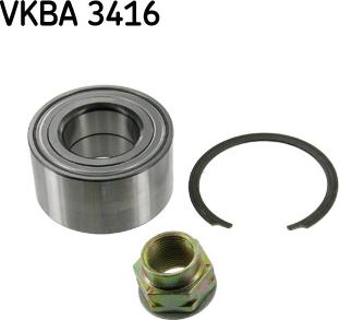 SKF VKBA 3416 - Riteņa rumbas gultņa komplekts www.autospares.lv