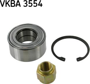 SKF VKBA 3554 - Riteņa rumbas gultņa komplekts www.autospares.lv