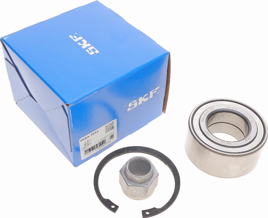 SKF VKBA 3554 - Wheel hub, bearing Kit www.autospares.lv