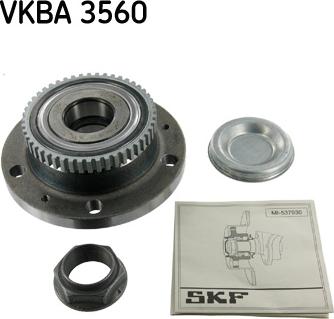 SKF VKBA 3560 - Riteņa rumbas gultņa komplekts autospares.lv