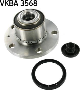 SKF VKBA 3568 - Подшипник ступицы колеса, комплект www.autospares.lv