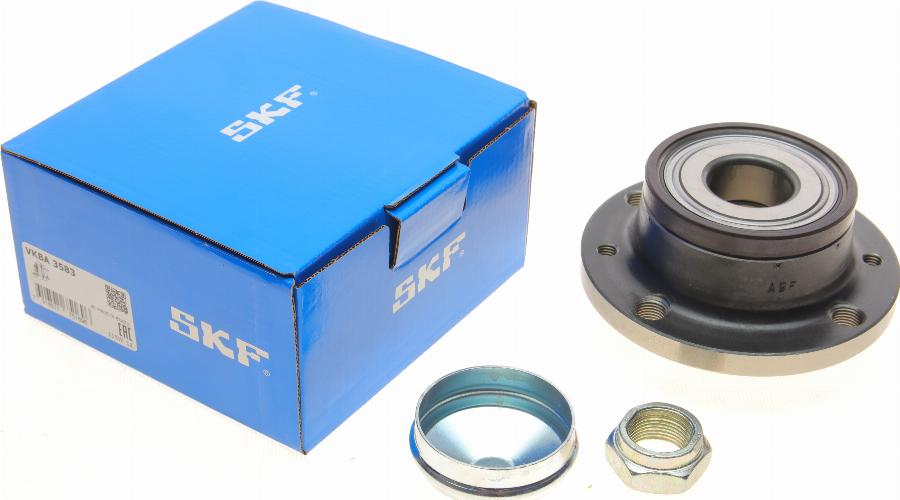 SKF VKBA 3583 - Wheel hub, bearing Kit www.autospares.lv