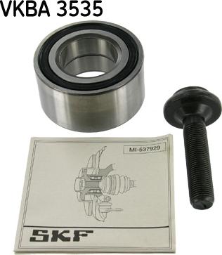 SKF VKBA 3535 - Подшипник ступицы колеса, комплект www.autospares.lv