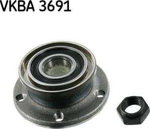 SKF VKBA 3691 - Riteņa rumbas gultņa komplekts www.autospares.lv