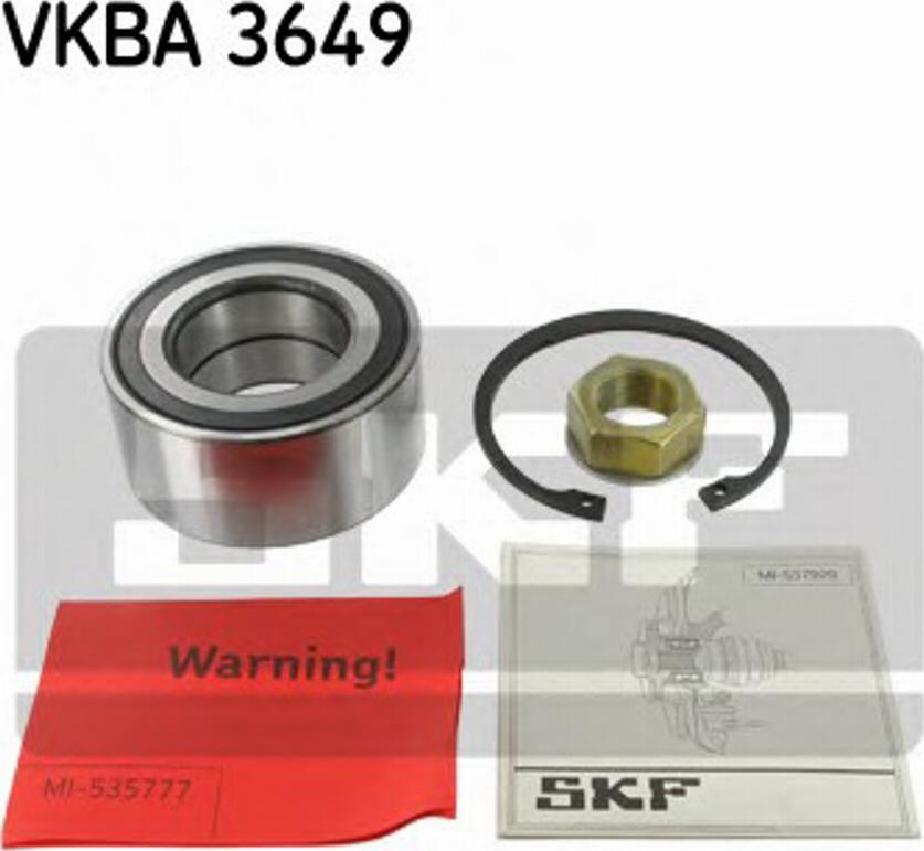 SKF VKBA3649 - Riteņa rumbas gultņa komplekts autospares.lv