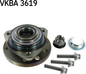 SKF VKBA 3619 - Riteņa rumbas gultņa komplekts www.autospares.lv