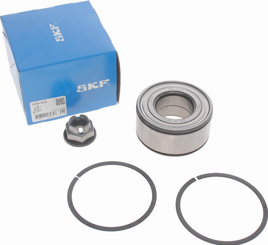 SKF VKBA 3615 - Подшипник ступицы колеса, комплект www.autospares.lv