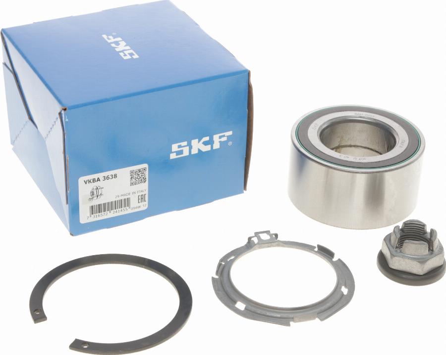 SKF VKBA 3638 - Подшипник ступицы колеса, комплект www.autospares.lv