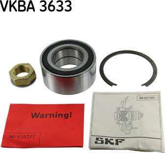 SKF VKBA 3633 - Riteņa rumbas gultņa komplekts autospares.lv