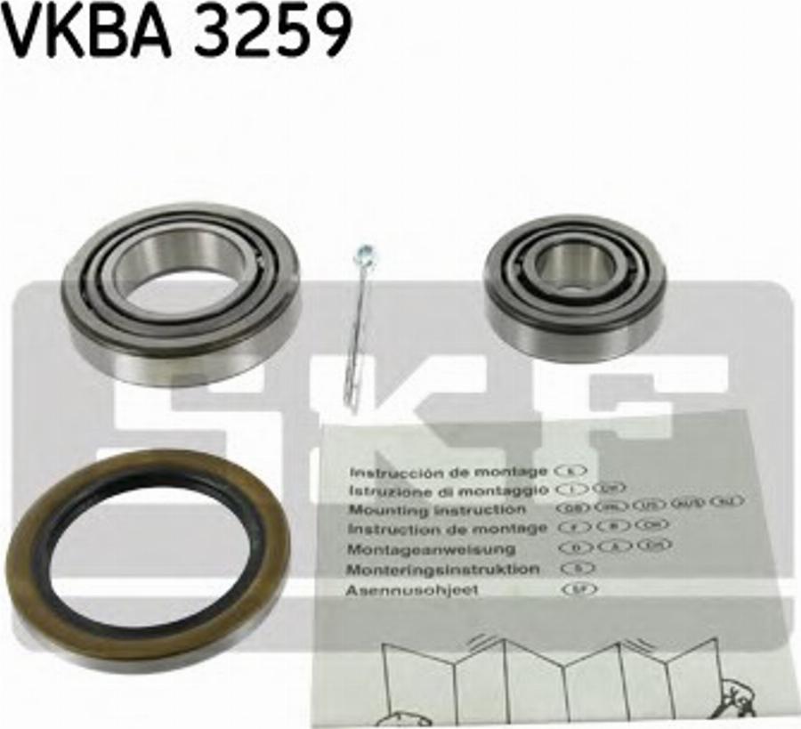 SKF VKBA 3259 - Wheel hub, bearing Kit www.autospares.lv